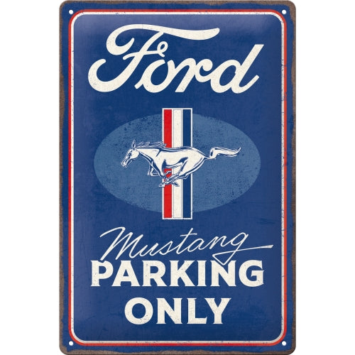 Ford Mustang Parking Only - Skilti