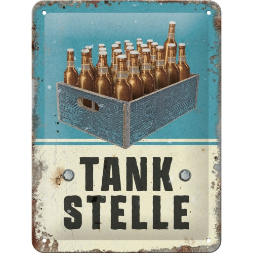 Tankstelle Bier - Skilti