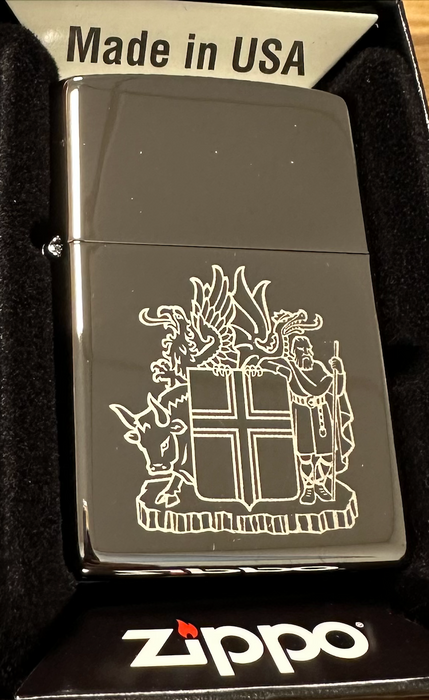 Zippo Skjaldamerki Chrome - Kveikjari