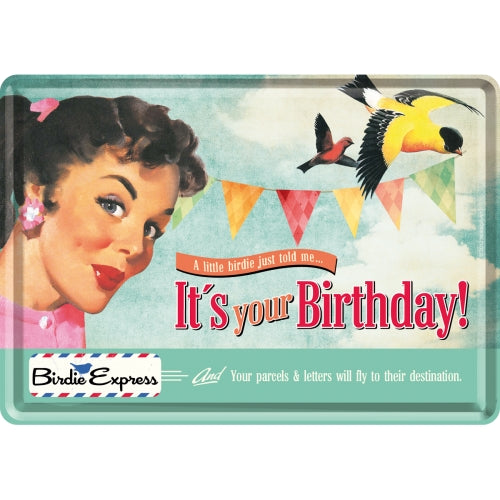 It´s Your Birthday! (Póstkort úr málmi)
