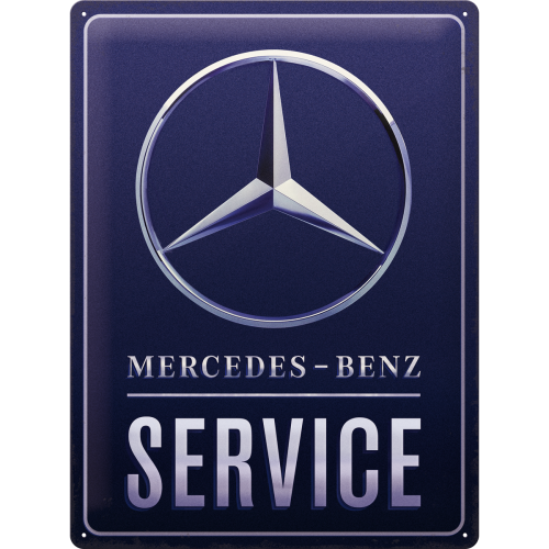 Mercedes Benz Service - Blue - Skilti