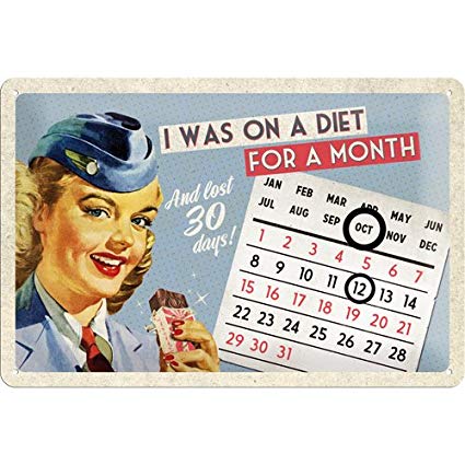 On a Diet for a Month