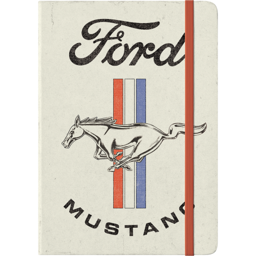 Notebook - Ford Mustang Horse & Stripe