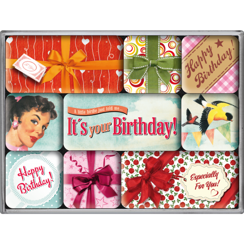 Say It 50´s Happy Birthday - Seglar-Sett