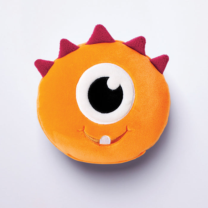 Relaxeazzz Monstarz Monsters appelsínugult - ferða púði og augngríma