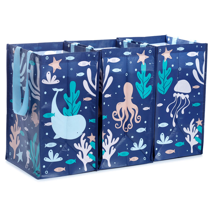 Eco Fish - sett með 3 fjölnota pokum