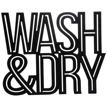 Wash & Dry - Viðarskilti