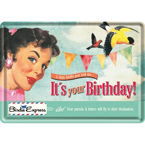 It´s Your Birthday!  (Póstkort úr málmi)