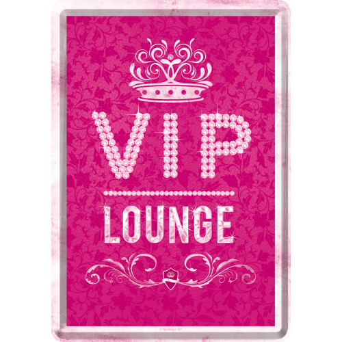 VIP Pink Lounge (Póstkort úr málmi)