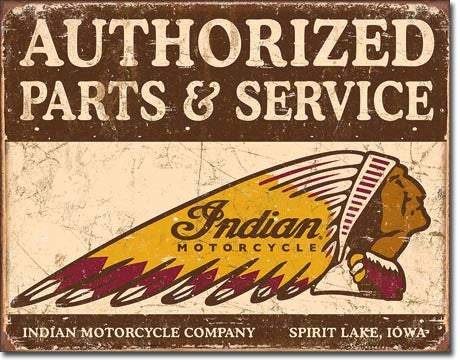 Authorized Indian Parts and Service - 1930