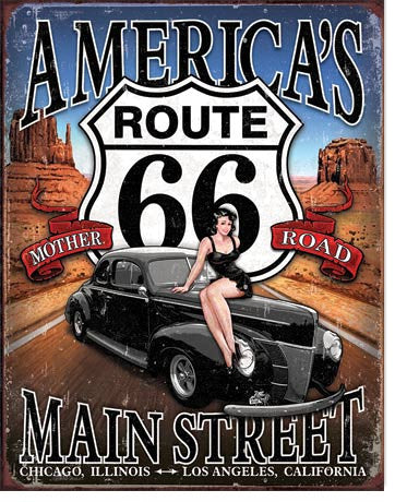 RT 66 - America's Main Street - 1957