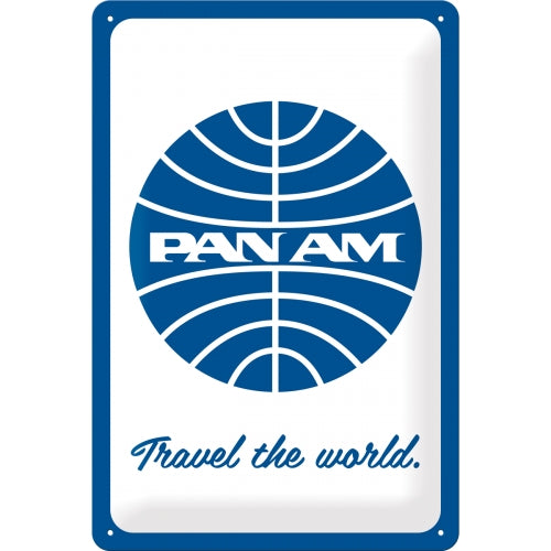 Pan Am - Travel the world Logo White
