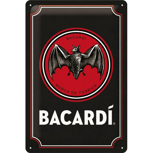 Bacardi Logo Black  - Skilti