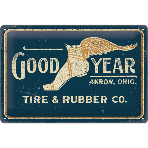 Goodyear - Wing Foot Logo 1901  - Skilti