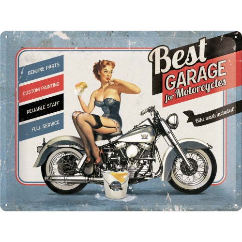 Best Garage Blue - Skilti