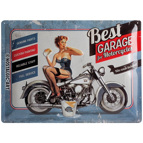 Best Garage Blue - Skilti