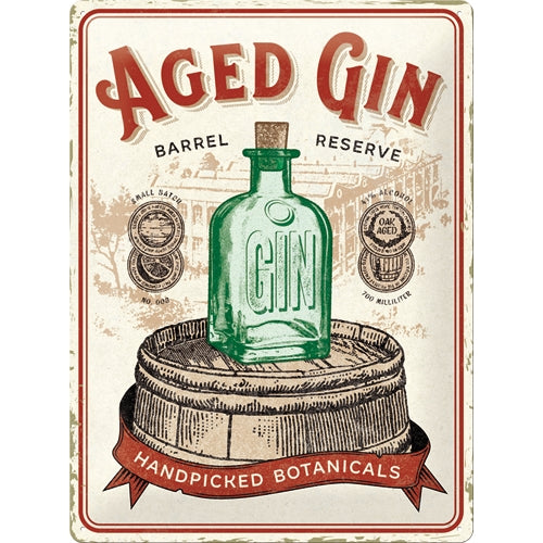 Aged Gin Barrel - Skilti