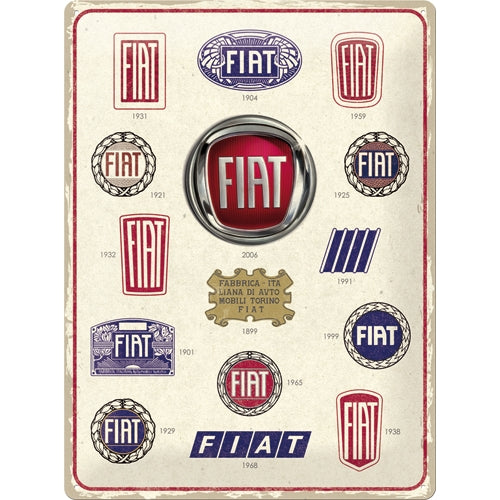 Fiat Logo Evolution - Skilti