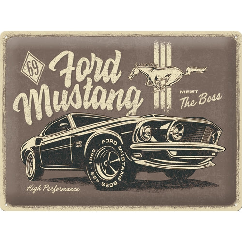 Ford Mustang The Boss - skilti