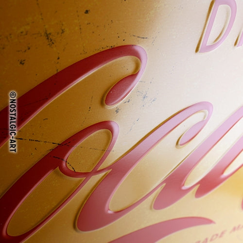 Coca Cola Yellow Logo - Stórt Skilti