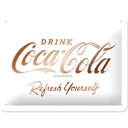 Coca Cola - Logo White Refresh yourself