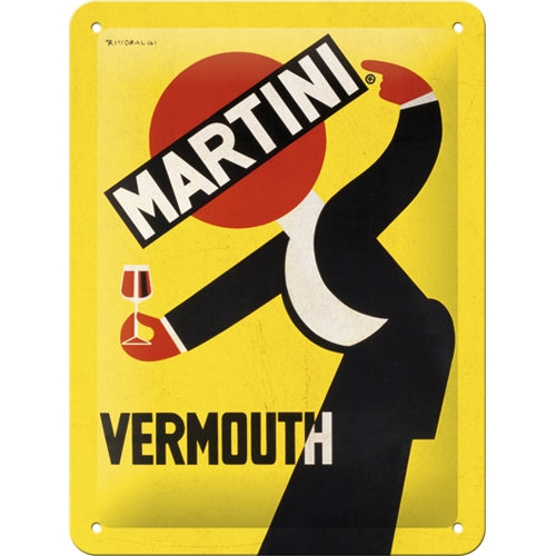 Martini - Vermouth Waiter Yellow -  skilti