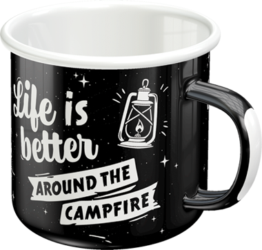 Bolli - Enamel Mug Life Is Better Around The Campfire