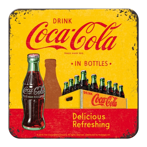 Coca Cola - In Bottles Yellow - Glasamotta