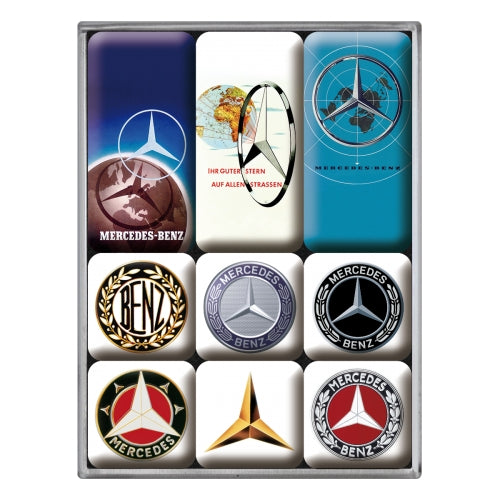 Mercedes Benz Logo Evolution - Seglar - Sett