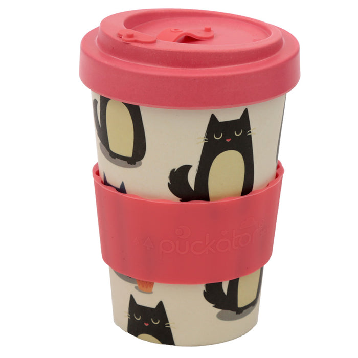 Feline Fine Cat - bambus ferðabolli