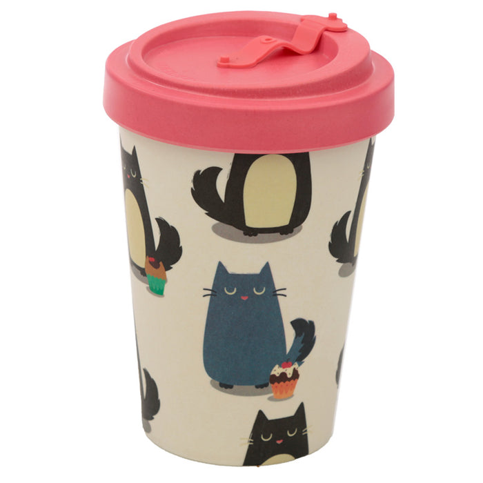 Feline Fine Cat - bambus ferðabolli
