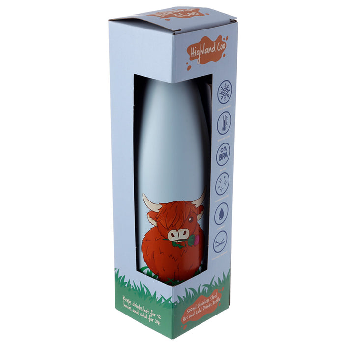Highland Coo Cow - stálbrúsi