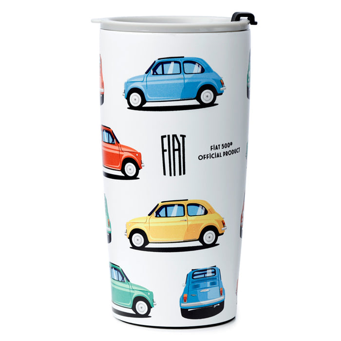 Retro Fiat 500 - stál ferðabolli