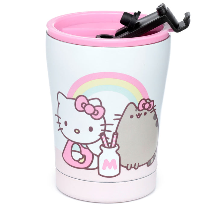 Hello Kitty & Pusheen - stál ferðabolli