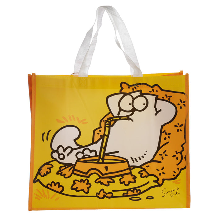 Simon´s Cat Yellow - opinn fjölnota poki