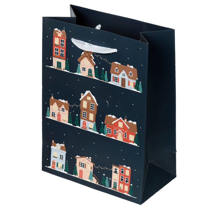 Christmas Houses gjafapoki - Medium