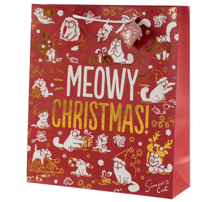 Simon´s Cat Meowy Christmas gjafapoki - Extra Large