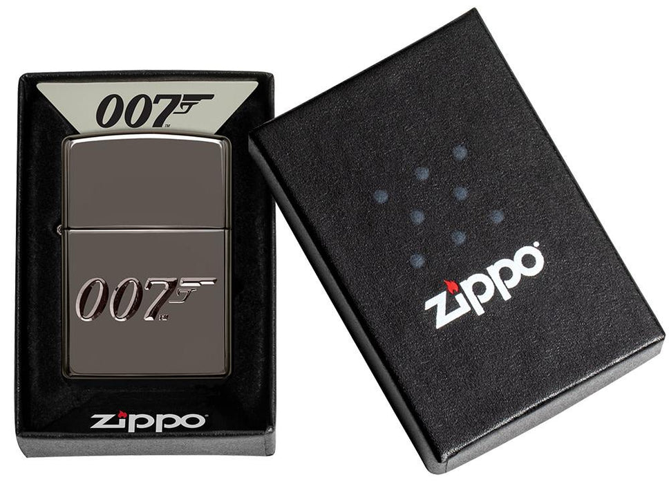 Zippo James Bond 007 High Polish Black Ice - Kveikjari