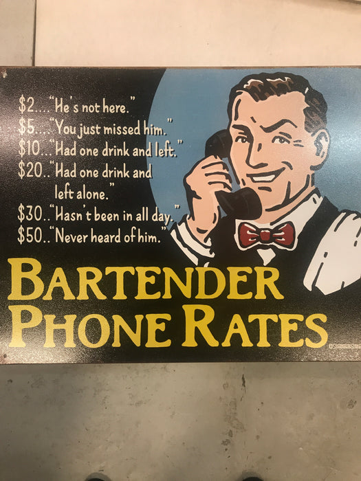 Bartender phone rates - 2145