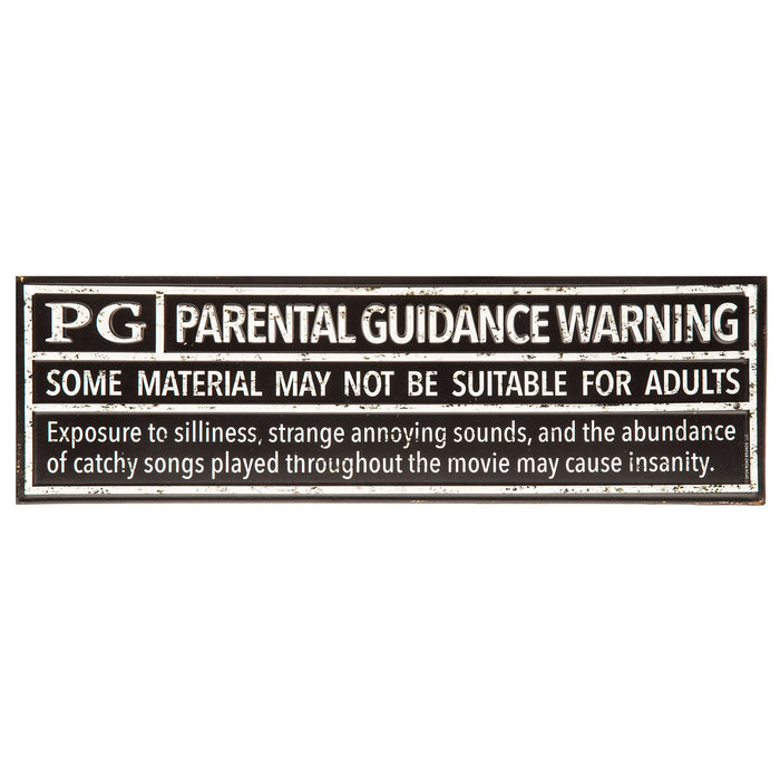 Parental Guidance Warning - Málmskilti