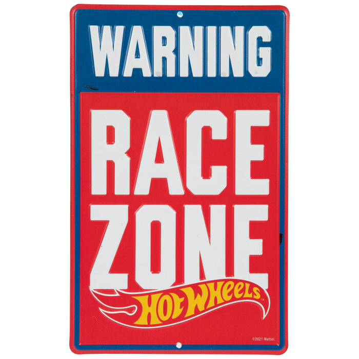 Hot Wheels Race Zone - Málmskilti