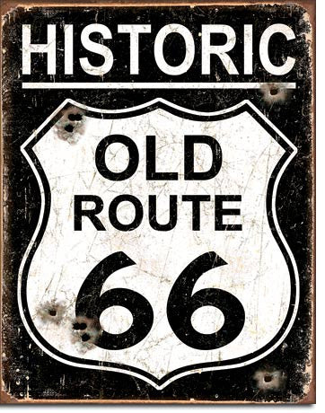 Old Route 66 - Weathered - 1938
